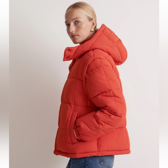Madewell Modular Quilted Puff Coat - Picture 3 of 13